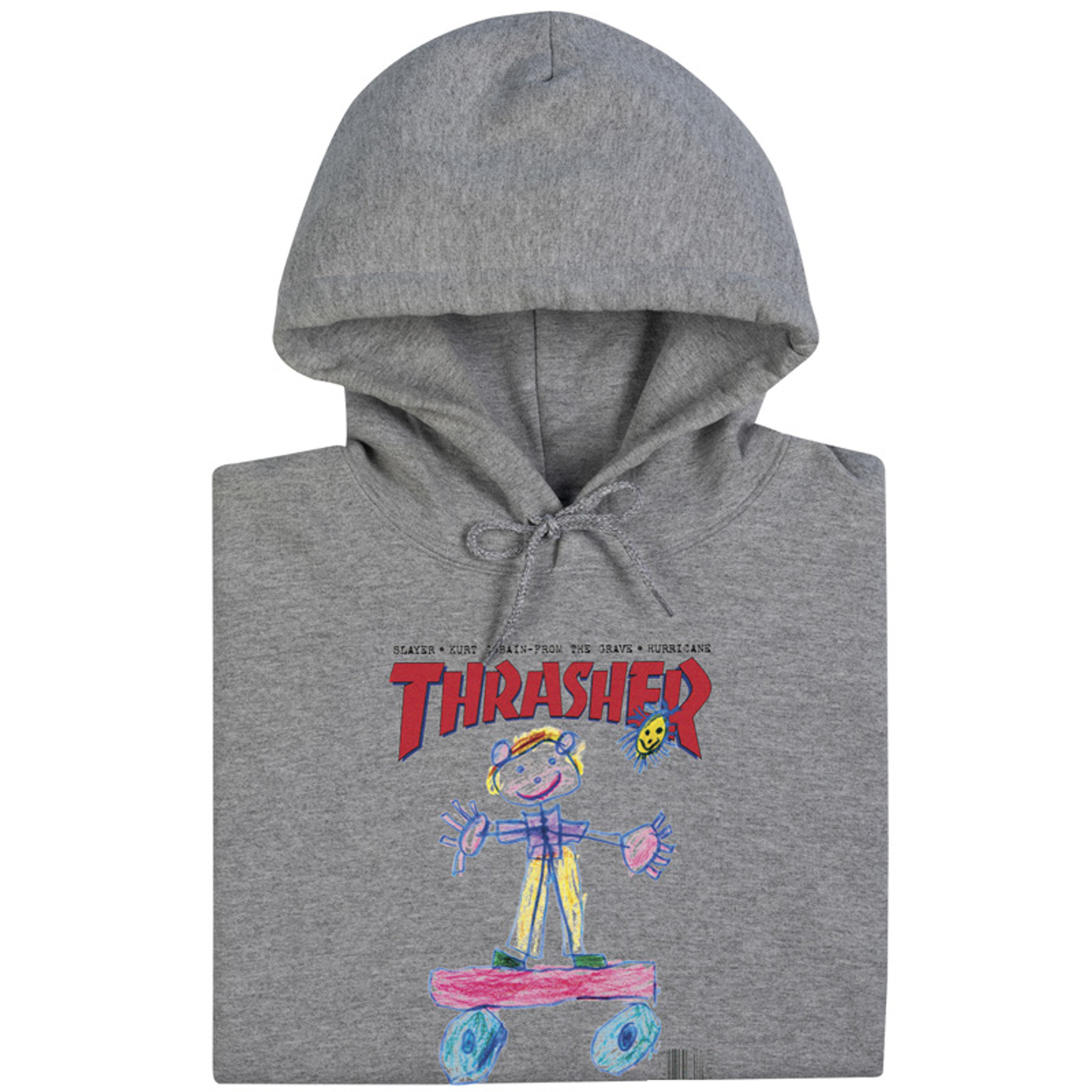 Thrasher Magazine Kid Cover Hooded Sweatshirt (Ash Gray)