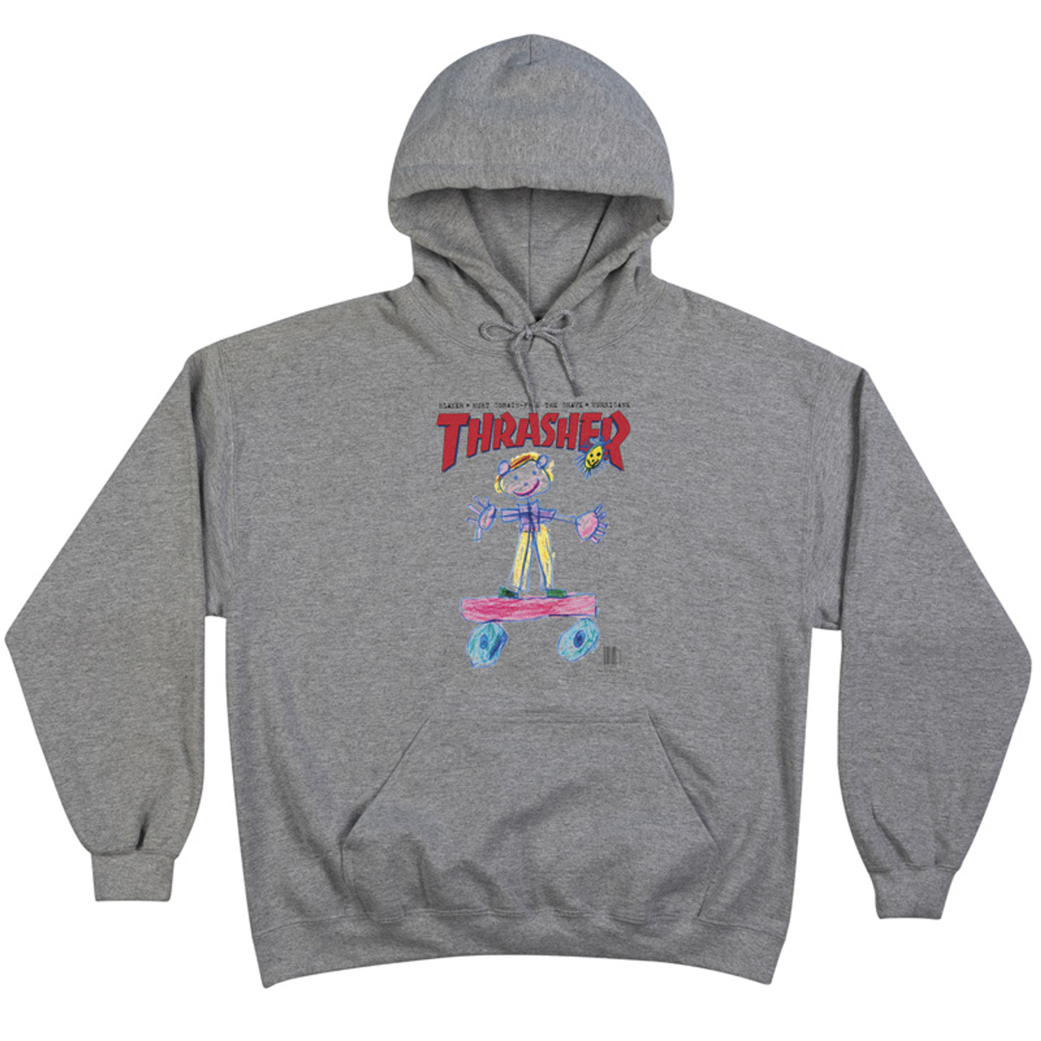 Thrasher Magazine Kid Cover Hooded Sweatshirt (Ash Gray)