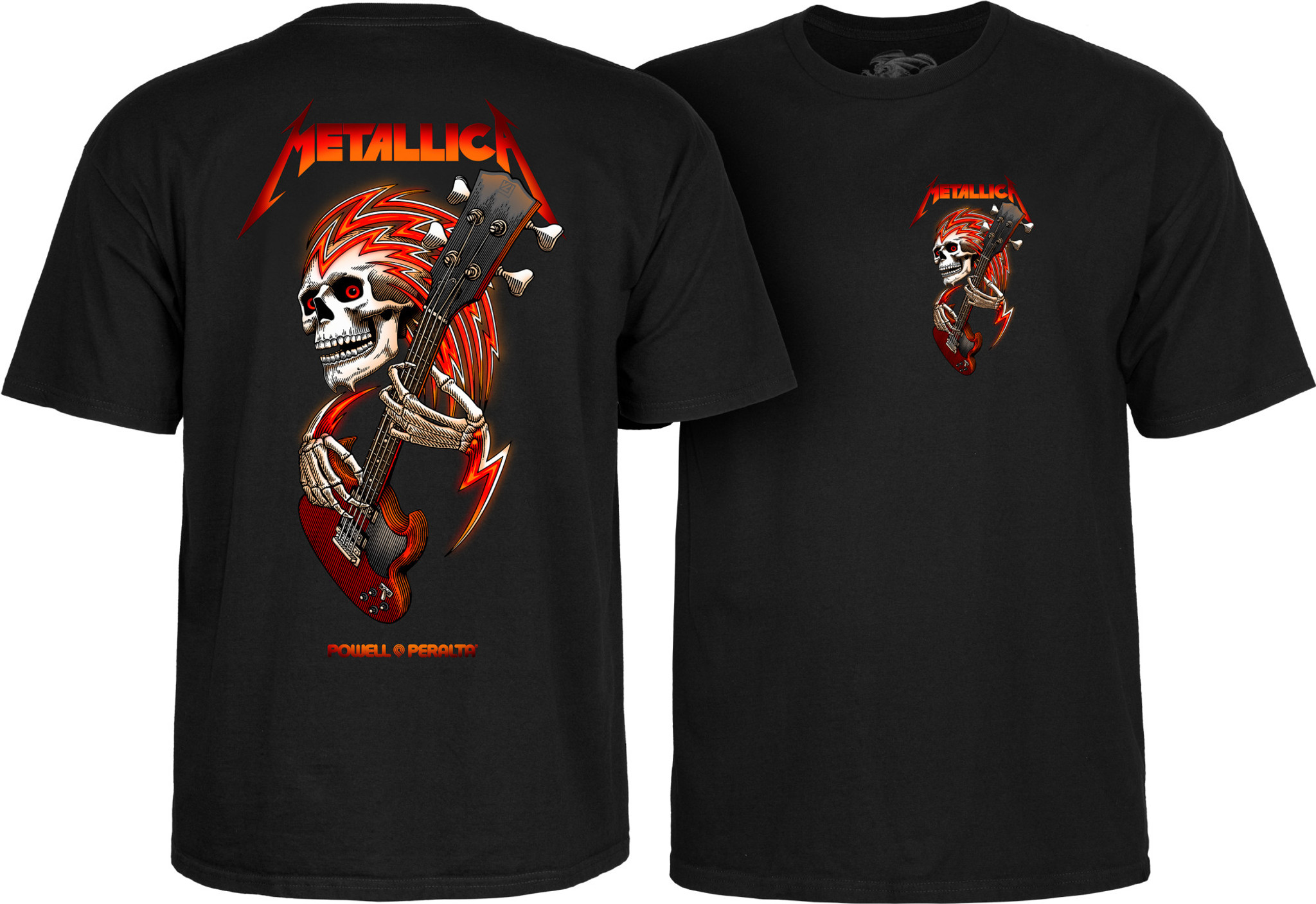 SHIPPING 12-12** Powell Peralta Metallica Collab T-Shirt