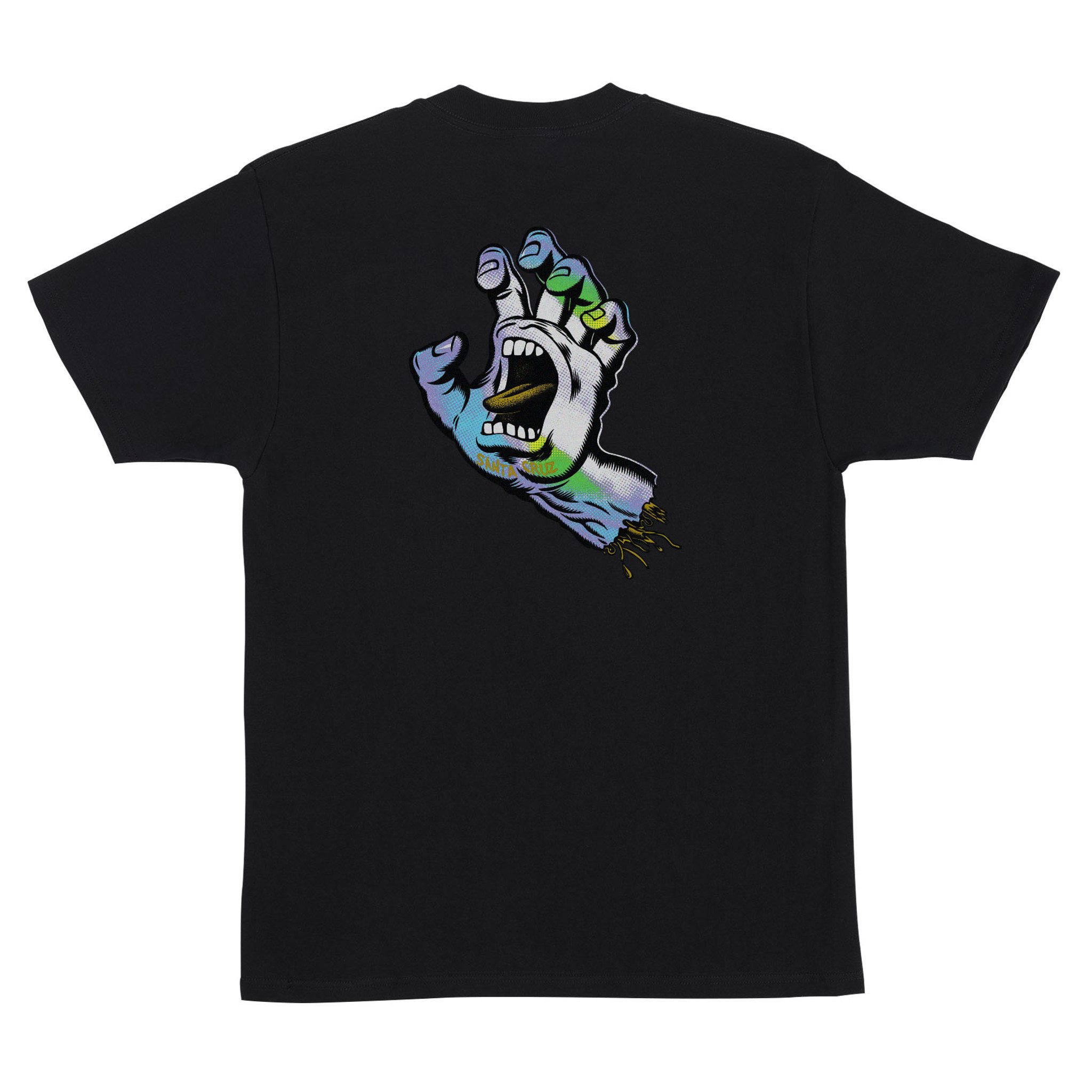 Santa Cruz Skateboards Holo Screaming Hand T-Shirt Black