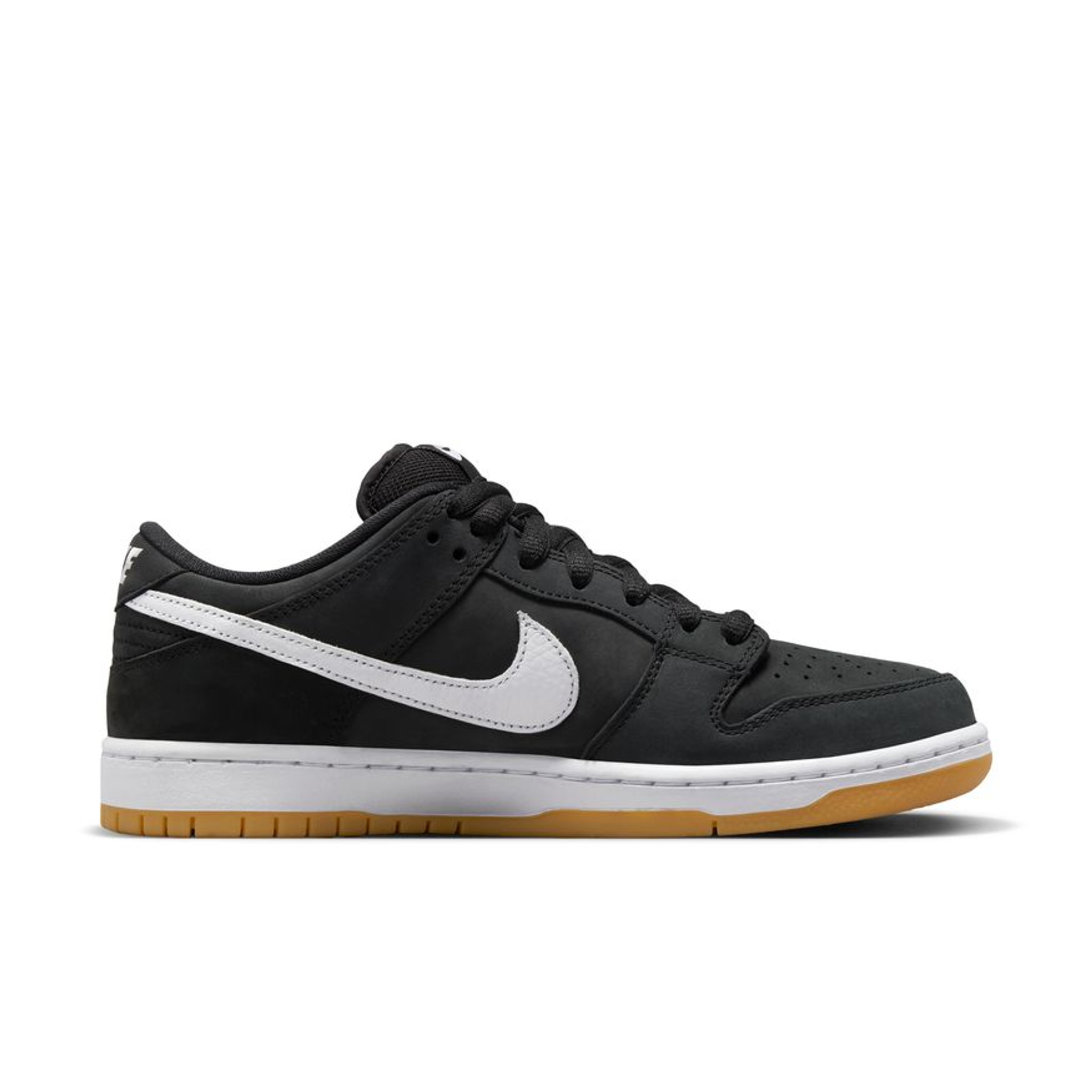 NIKE SB DUNK LOW PRO BLACK/WHITE-BLACK-GUM LIGHT BROWN Skate Shoes  CD2563-006