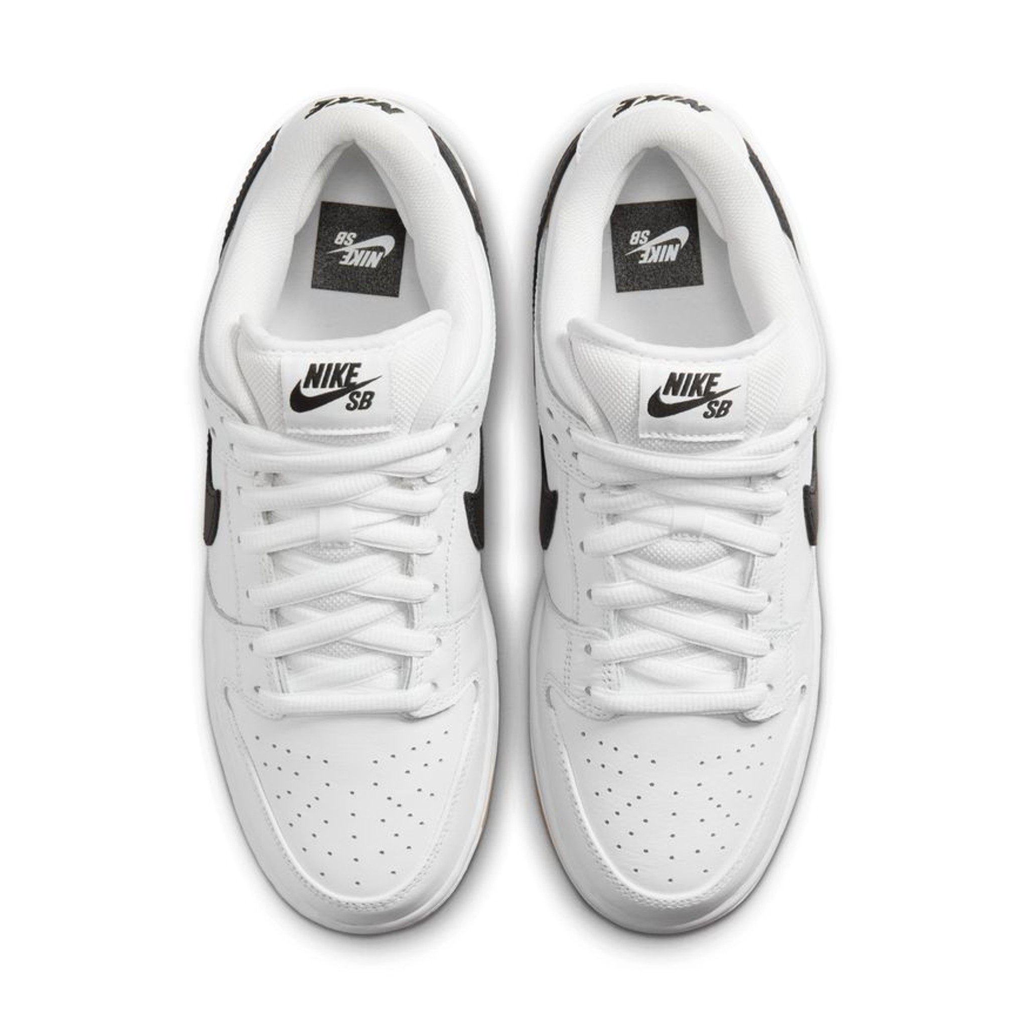 Black white low dunks