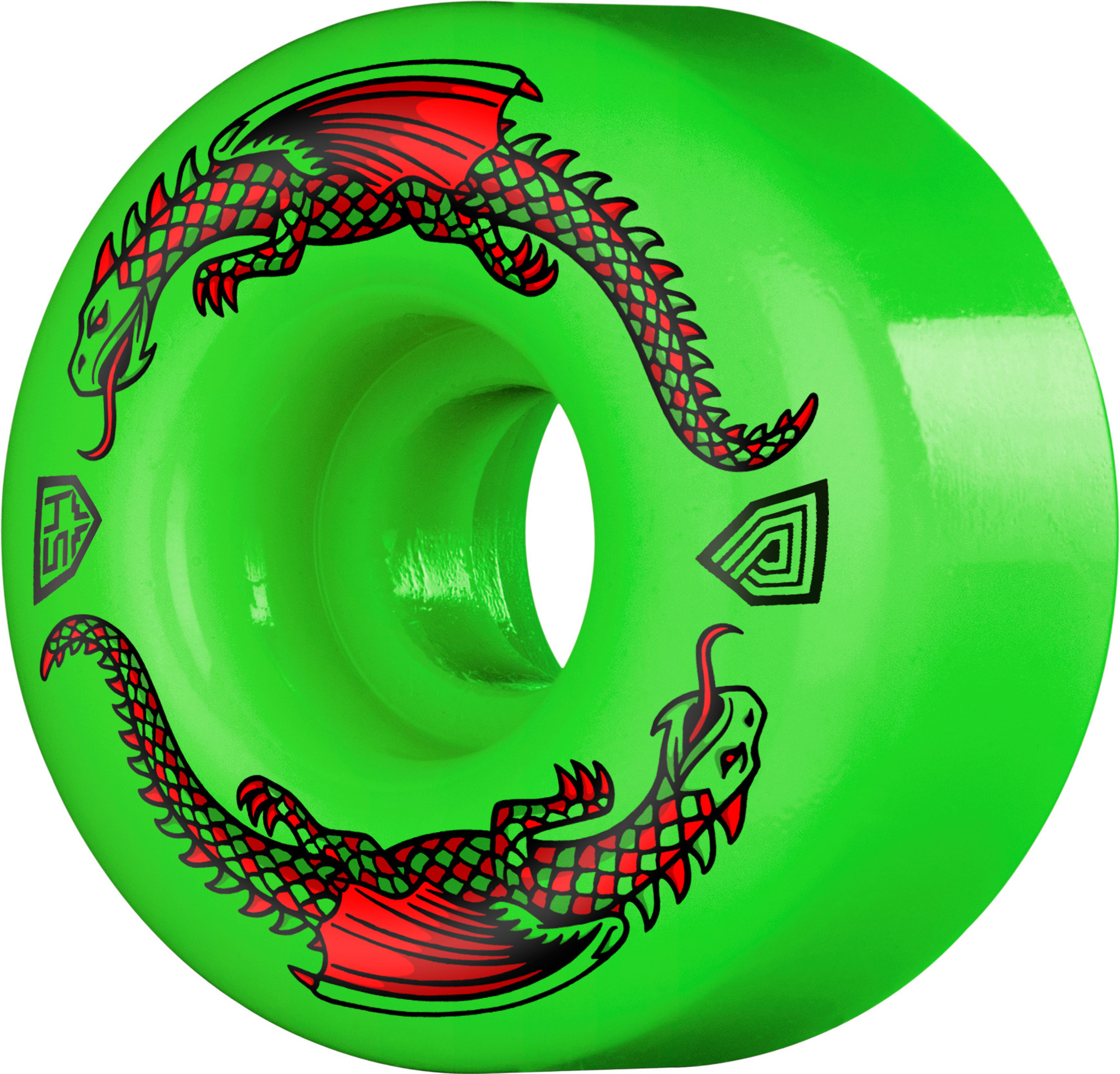 Powell Peralta Dragon Formula Green Dragon Skateboard Wheels 54mm