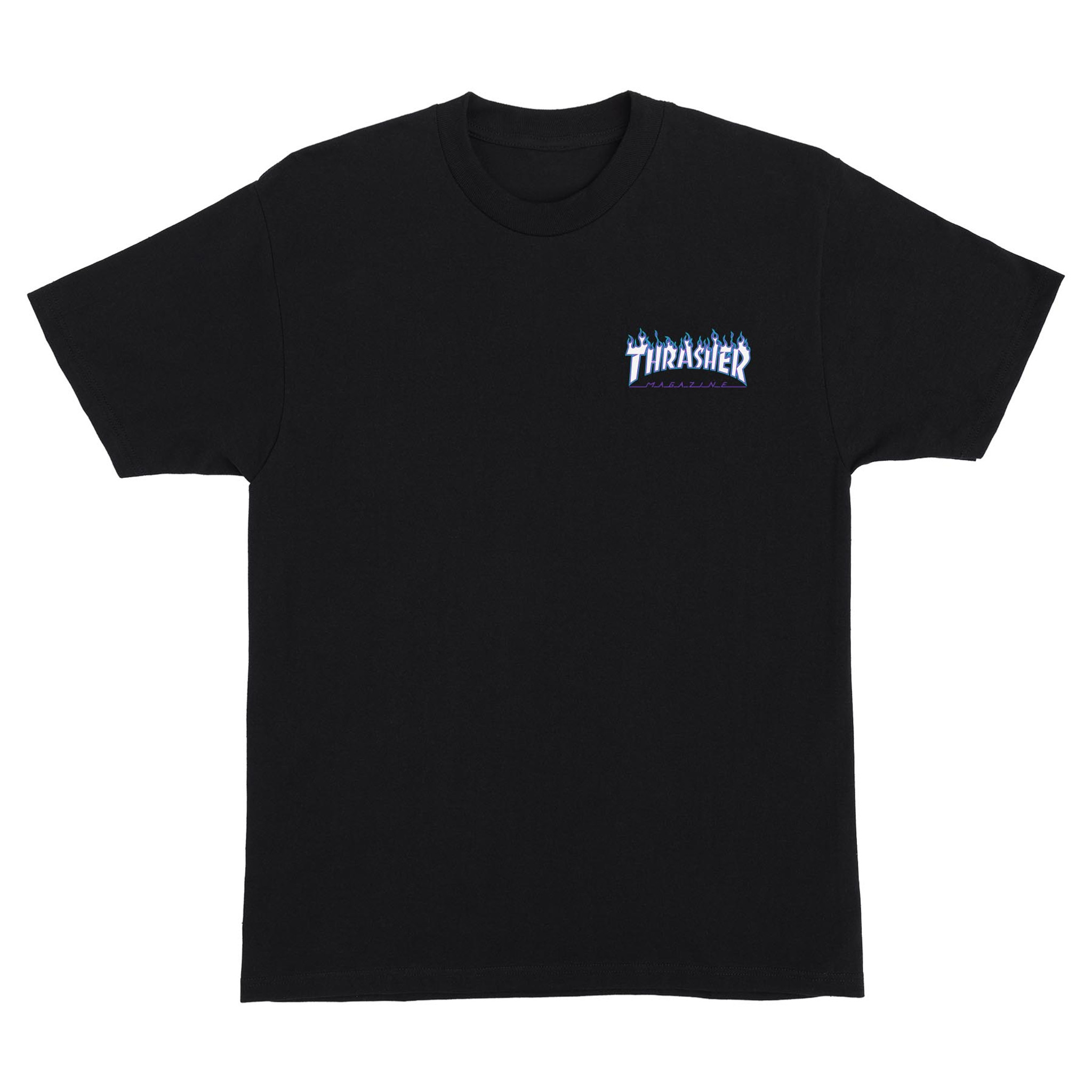 Thrasher purple hot sale flame t shirt