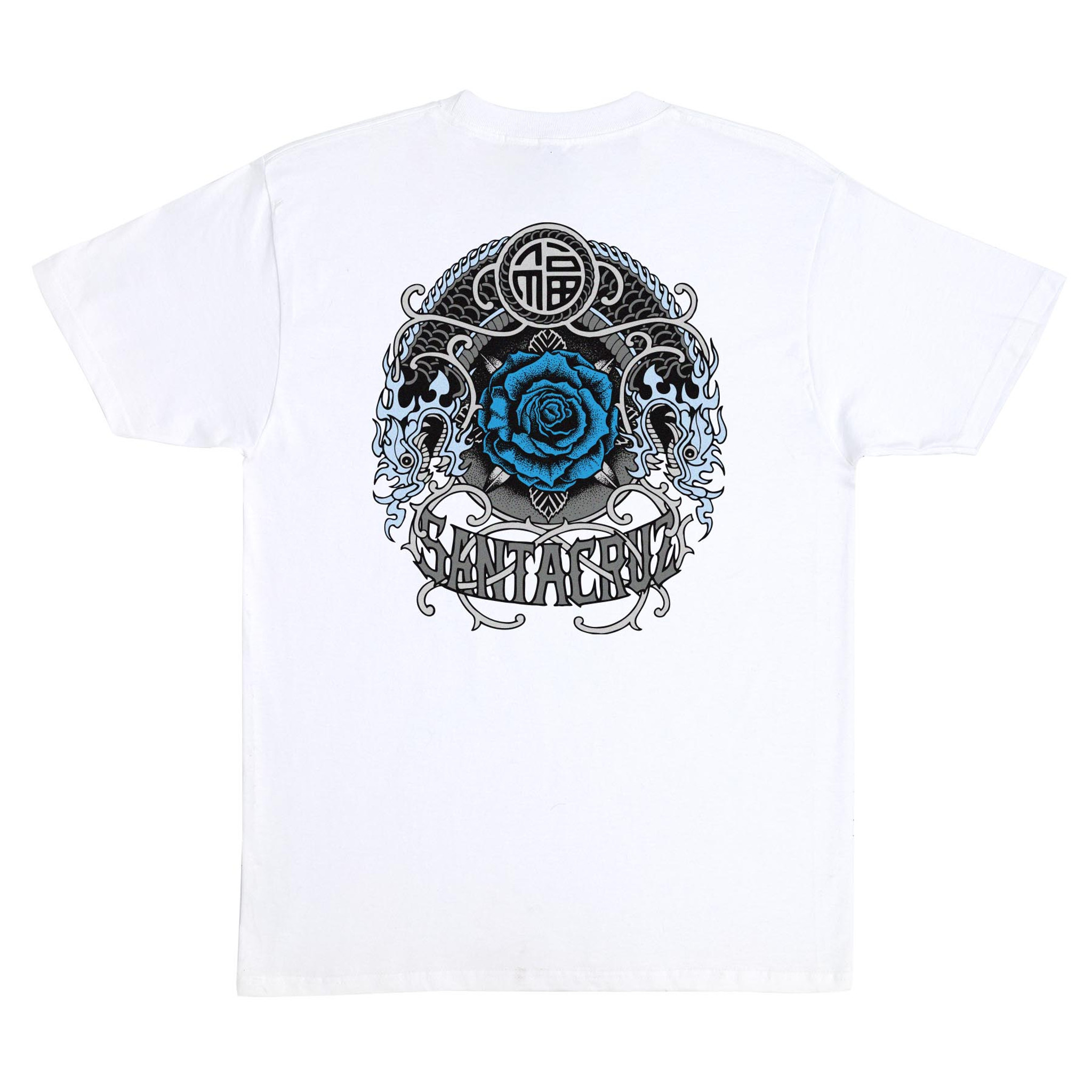 Santa Cruz Dressen Rose Crew One T-Shirt LIMITED SIZES AVAILABLE (White)