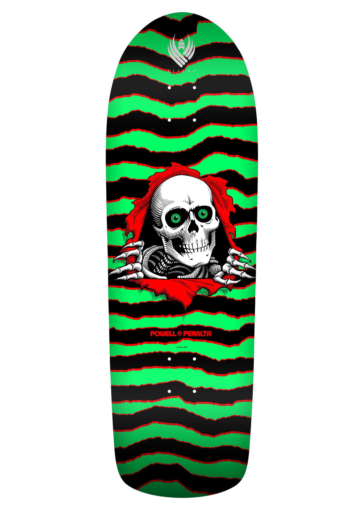 Powell Peralta Bones FLIGHT® Skateboard Deck Green - 8 x 31.45 - Skate One