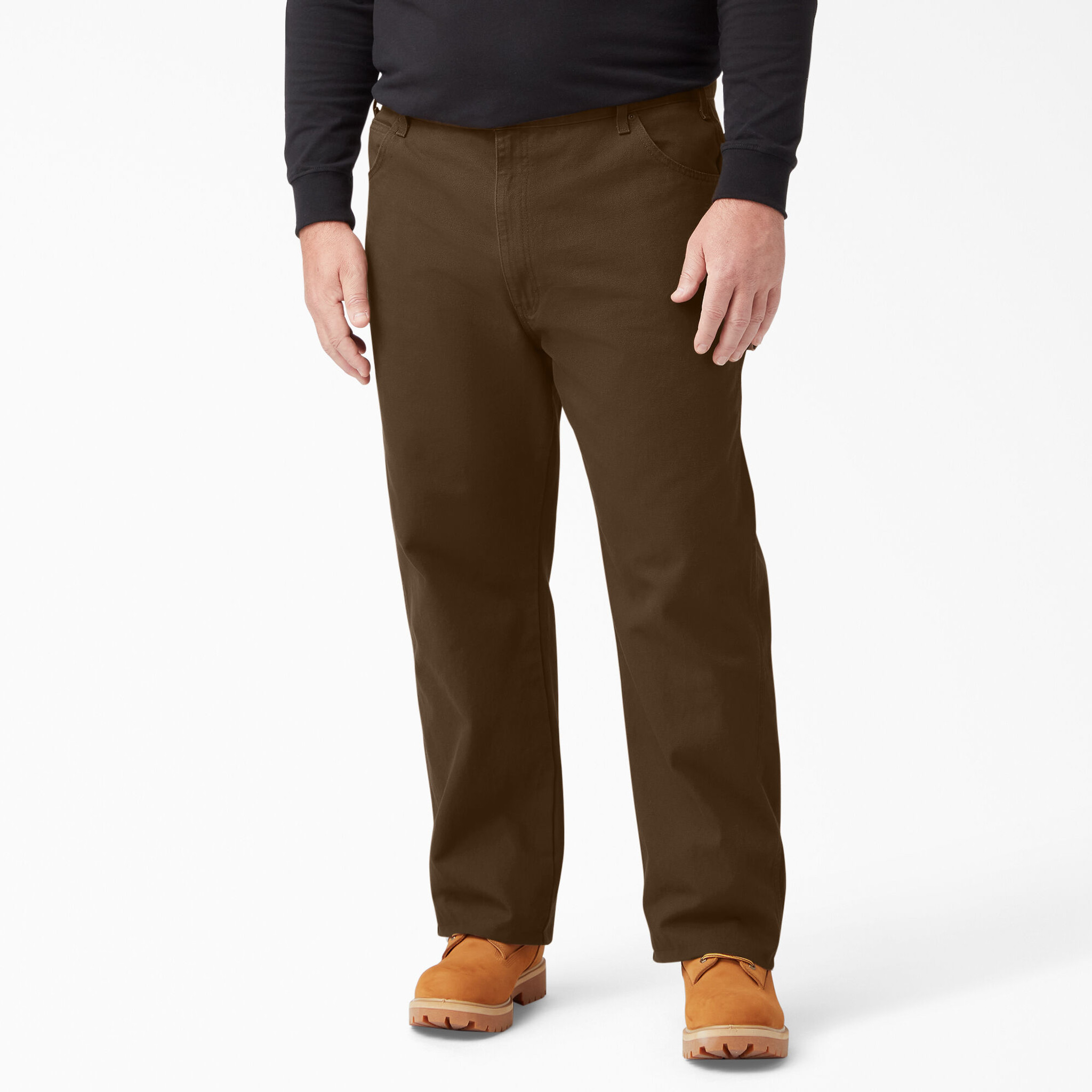 Heavyweight Cotton Trousers - Brown, Trousers