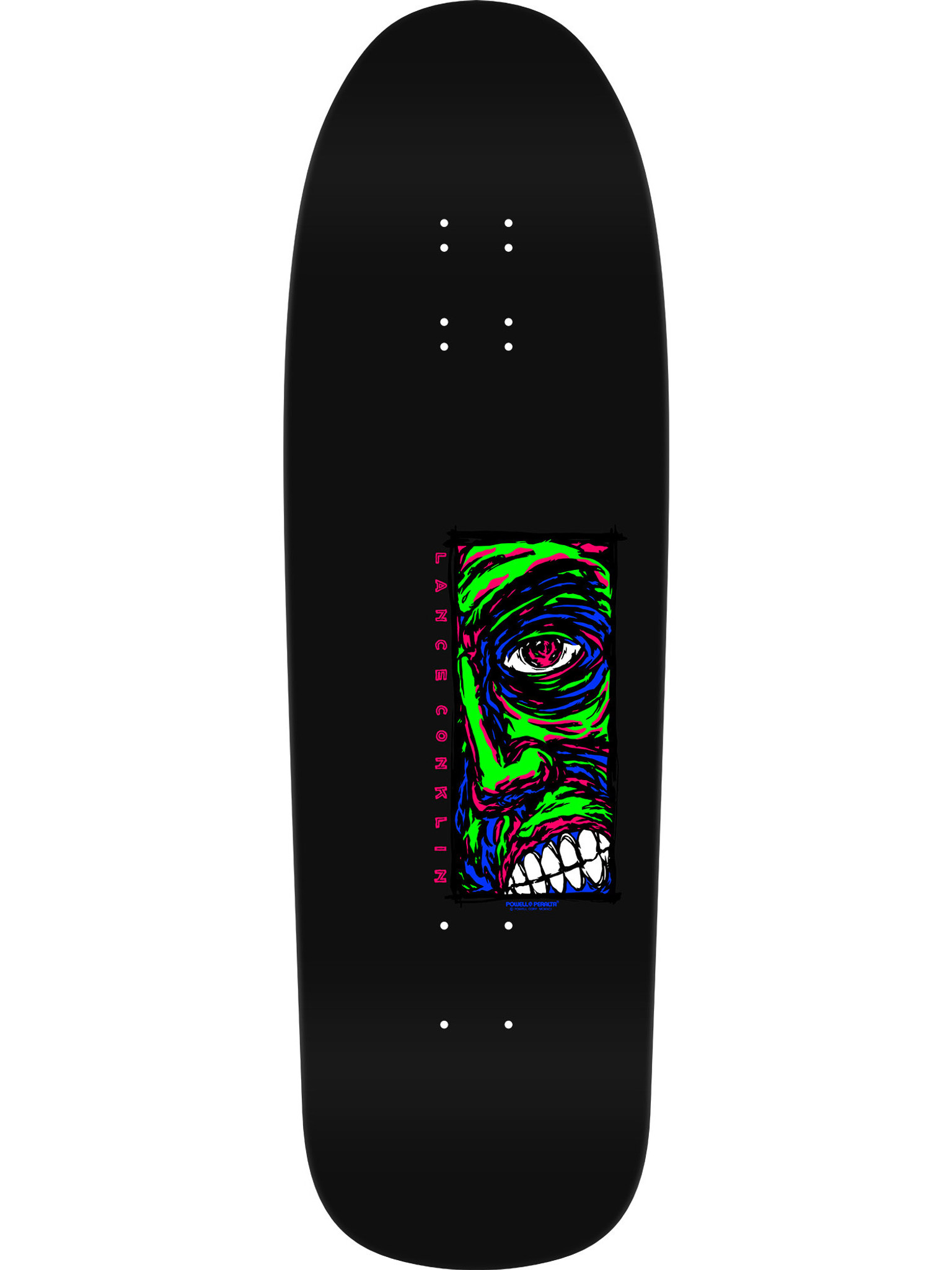 Powell Peralta Lance Conklin Face Re-Issue Skateboard Deck Blacklight