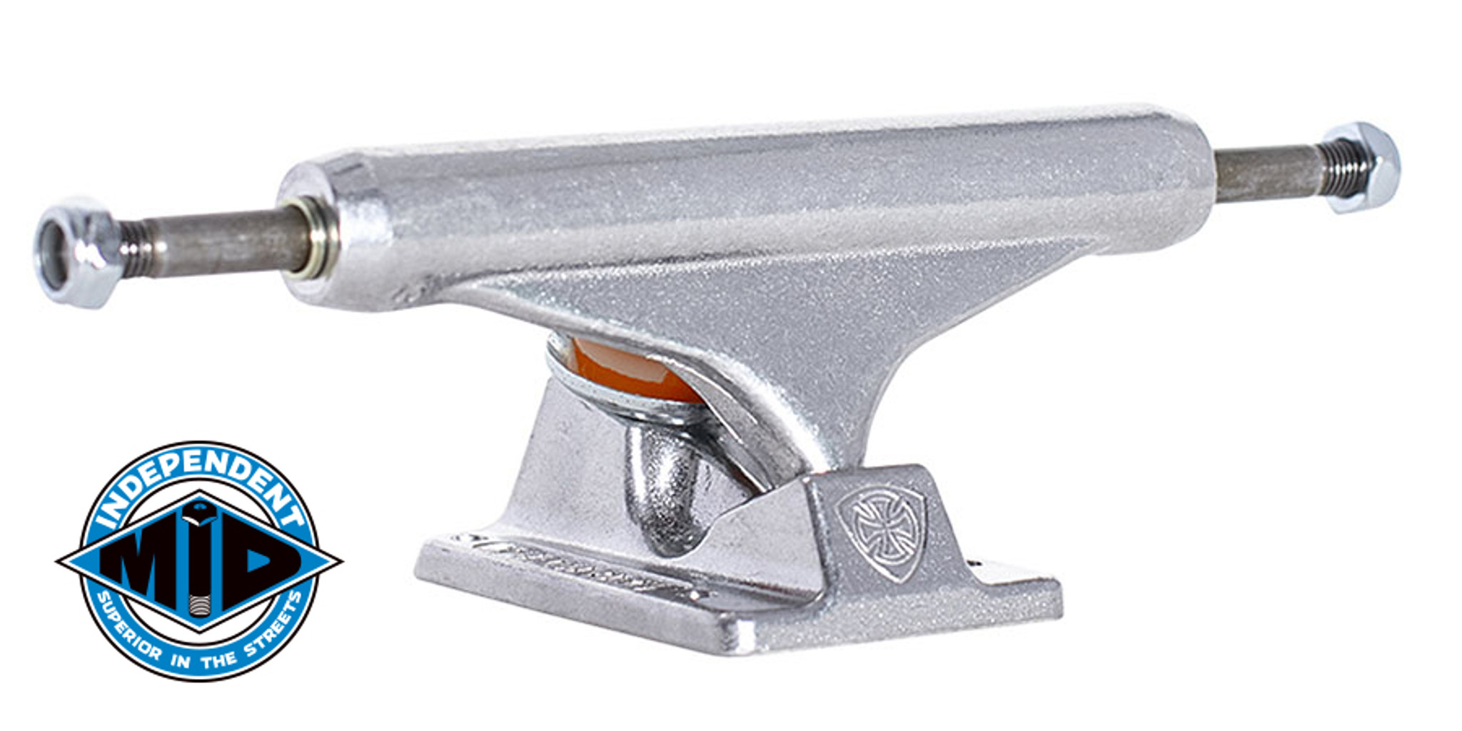 Independent 144 MiD Polished Trucks (Set of 2)