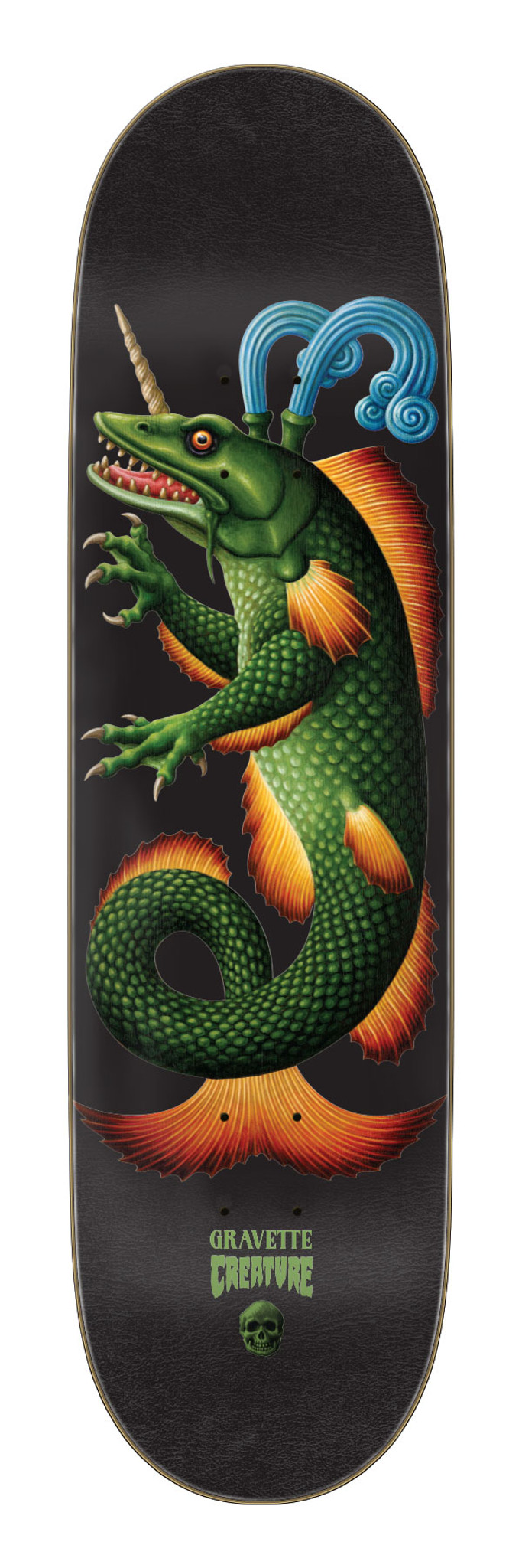 Gravette Crest Pro 8.53in x 32.19in Creature Skateboard Deck