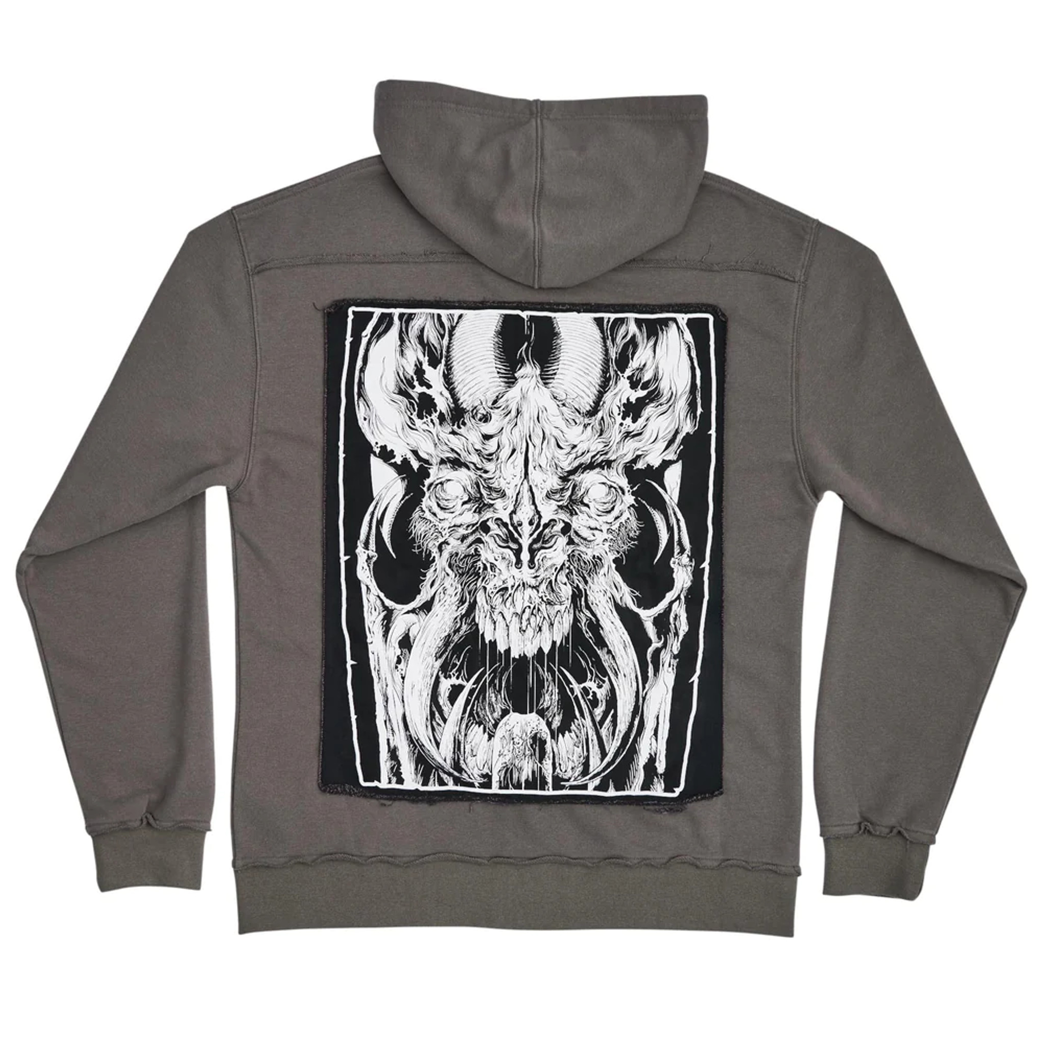 Winkowski Primeval Mens Santa Cruz Zip Hoodie Sweatshirt (Cement)