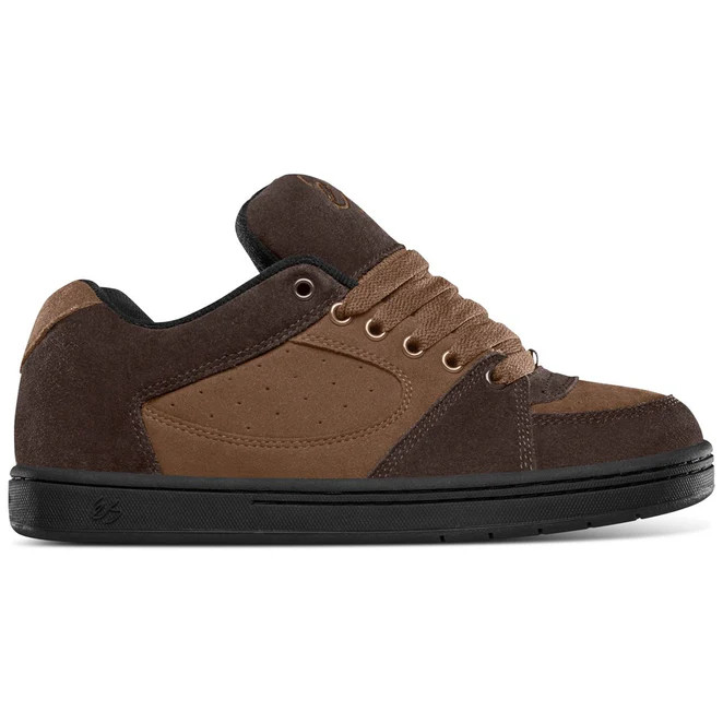 eS Footwear Small Business Accel OG Skate Shoes Skateboarding (Brown/Dark Brown)