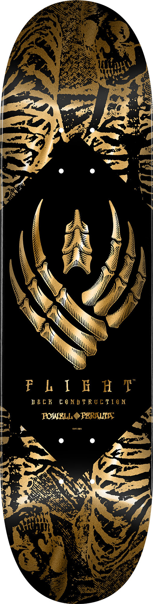 POWELL - スケートボード POWELL PERALTA FLIGHT LIGHT 8.0 Powell Peralta Skeleton Silver Foil FLIGHT Skateboard Deck
