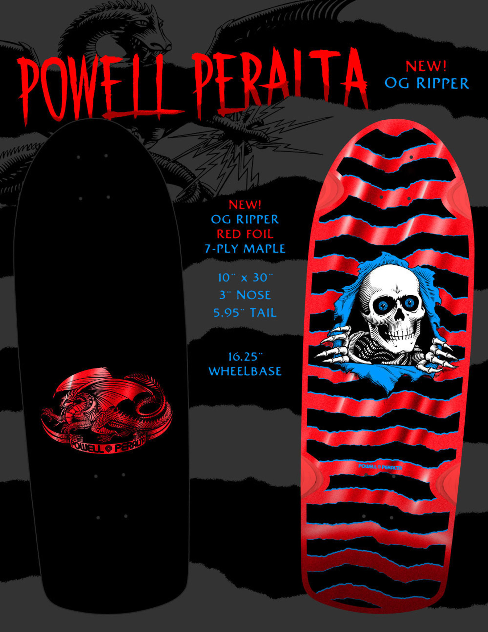 OG 80s Powell Peralta “Time Warp” Ripper OG 80s Powell Peralta “Time Warp” Ripper OG 80s Powell