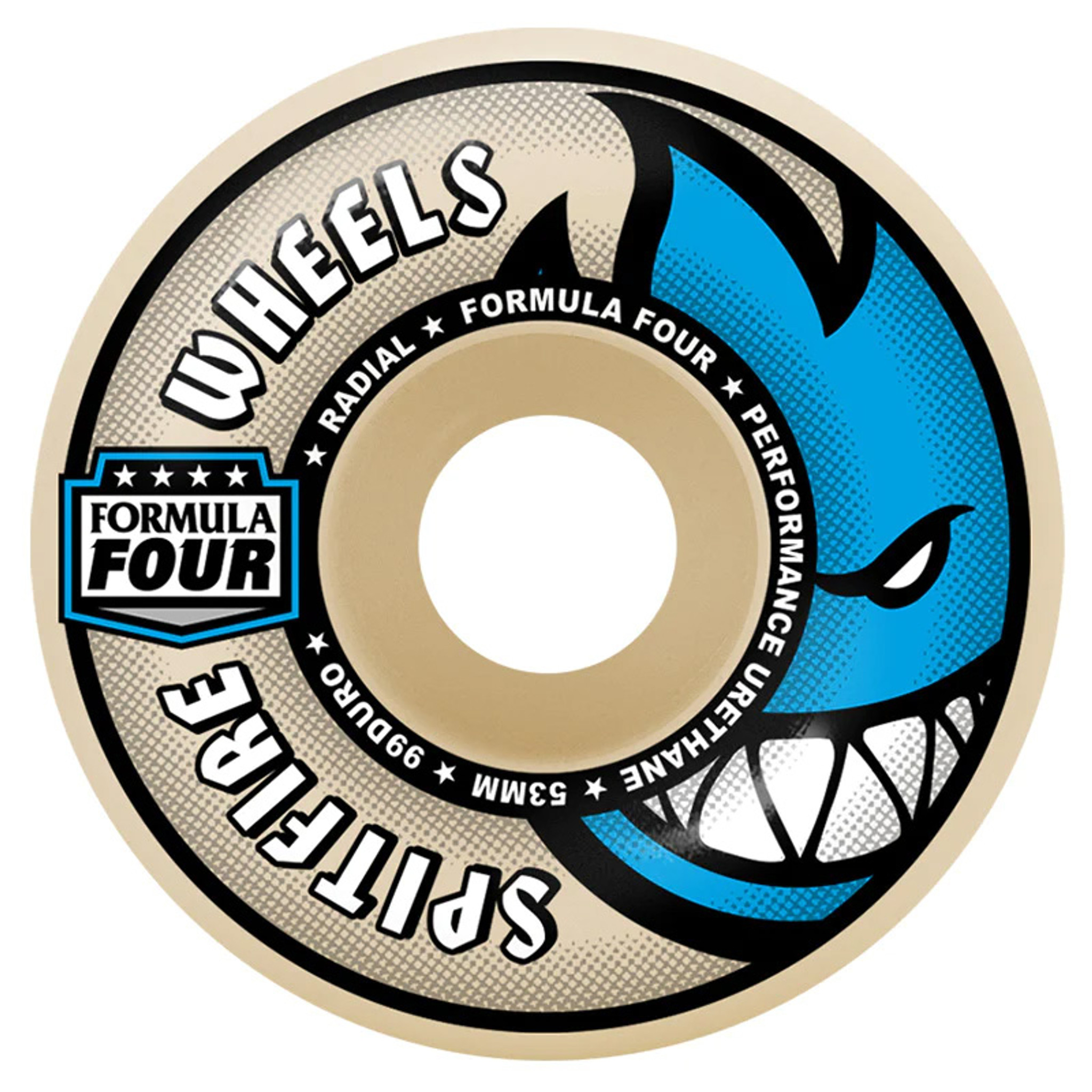 SPITFIRE F4 Formula Four Radial 99D 52MM Skateboard Wheels (Set of 4)