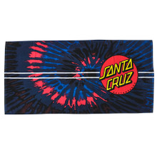 Santa Cruz Classic Dot  Beach Towel (Black Tie-Dye) 