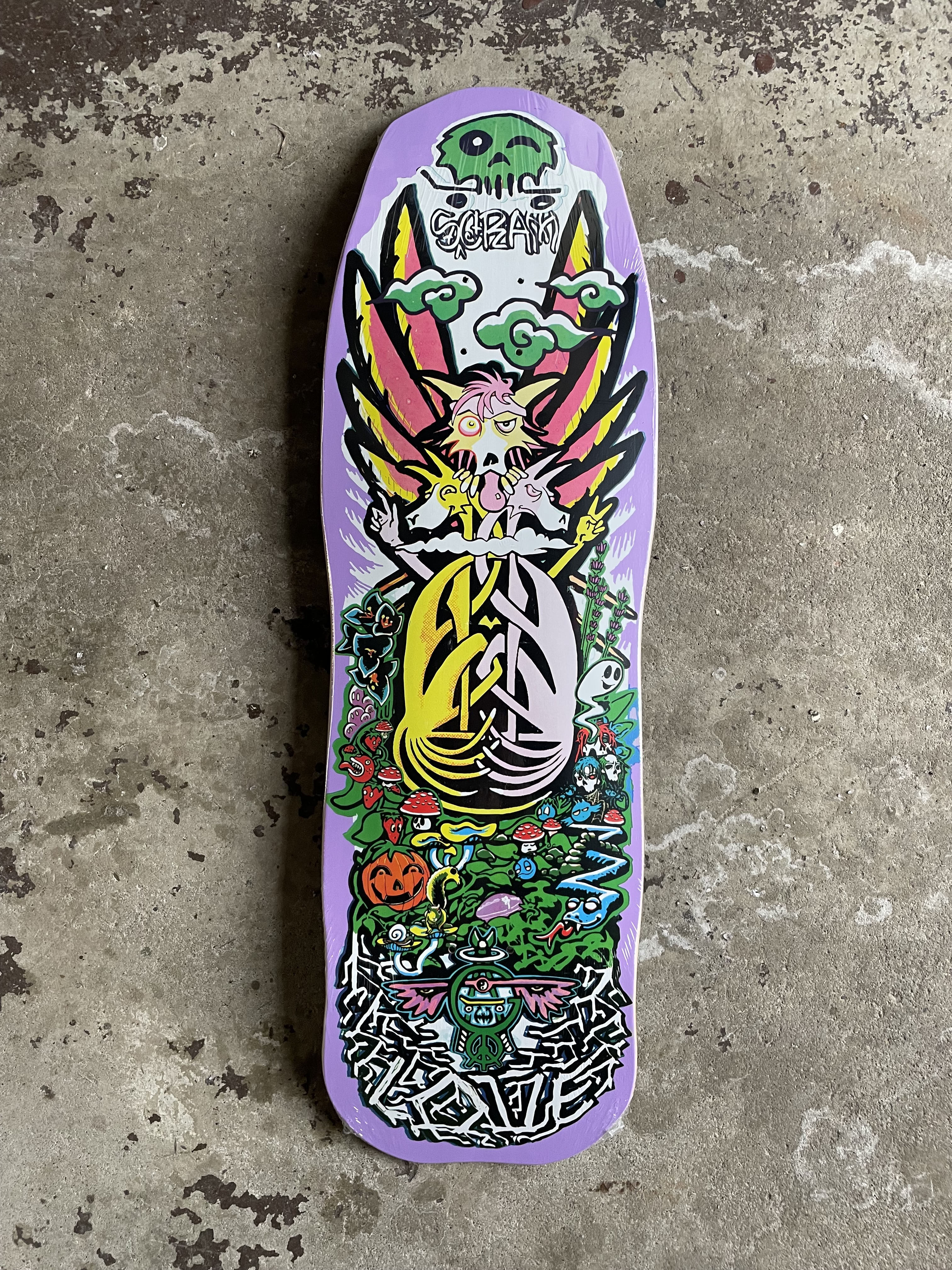 SCRAM 3 Headed Lupe Skateboard Deck 10