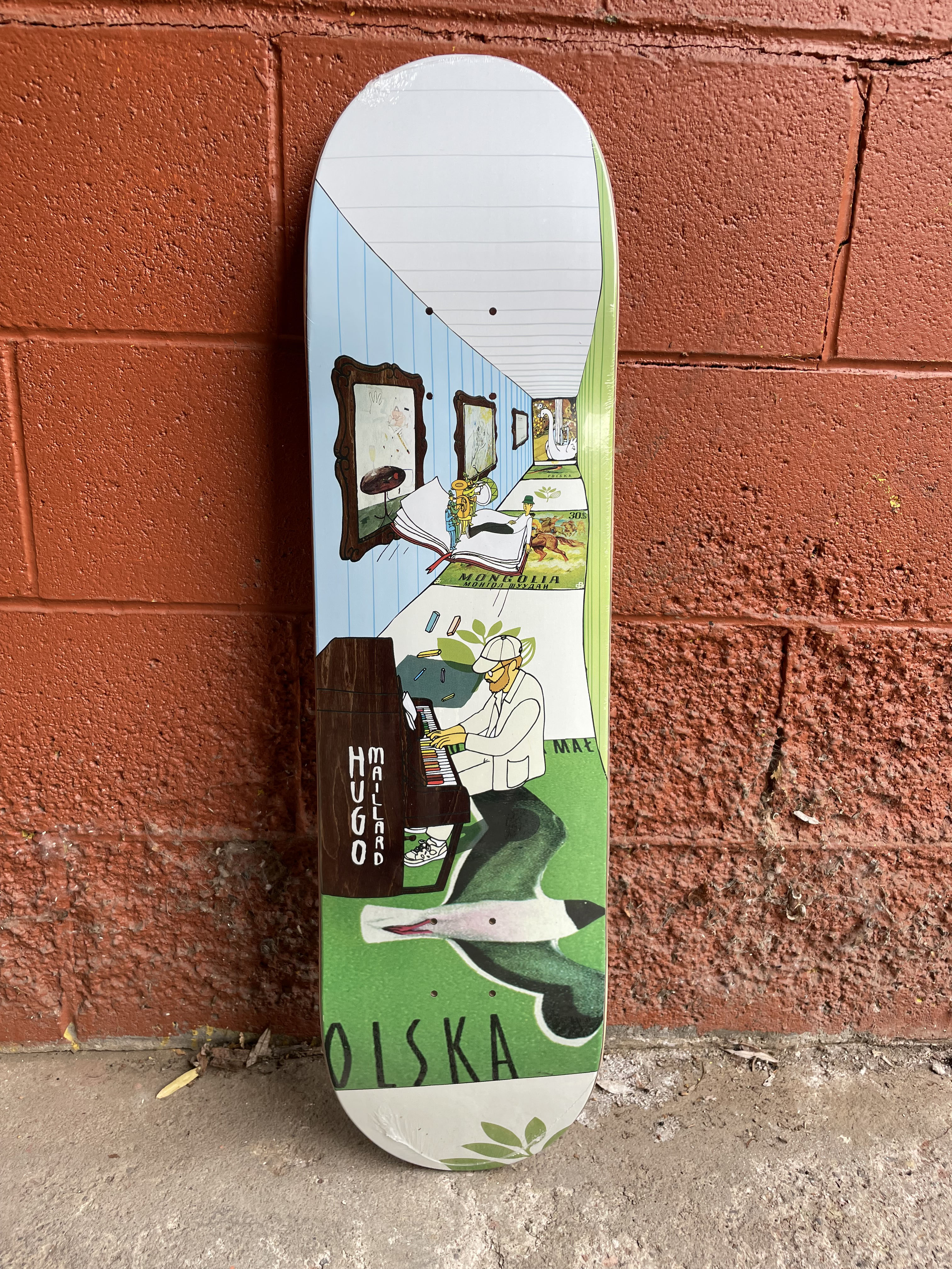 スケートボード Magenta Toucan Deck 8.125 Magenta Maillard Pianist Museum Series Skateboard Deck 8.125