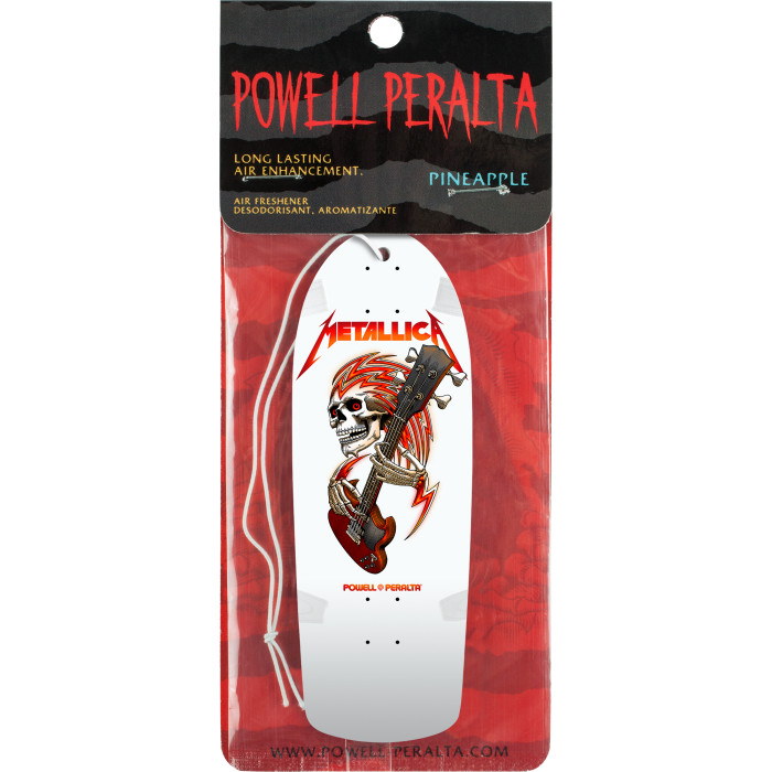 Powell Peralta Metallica Deck Air Freshener Pineapple White