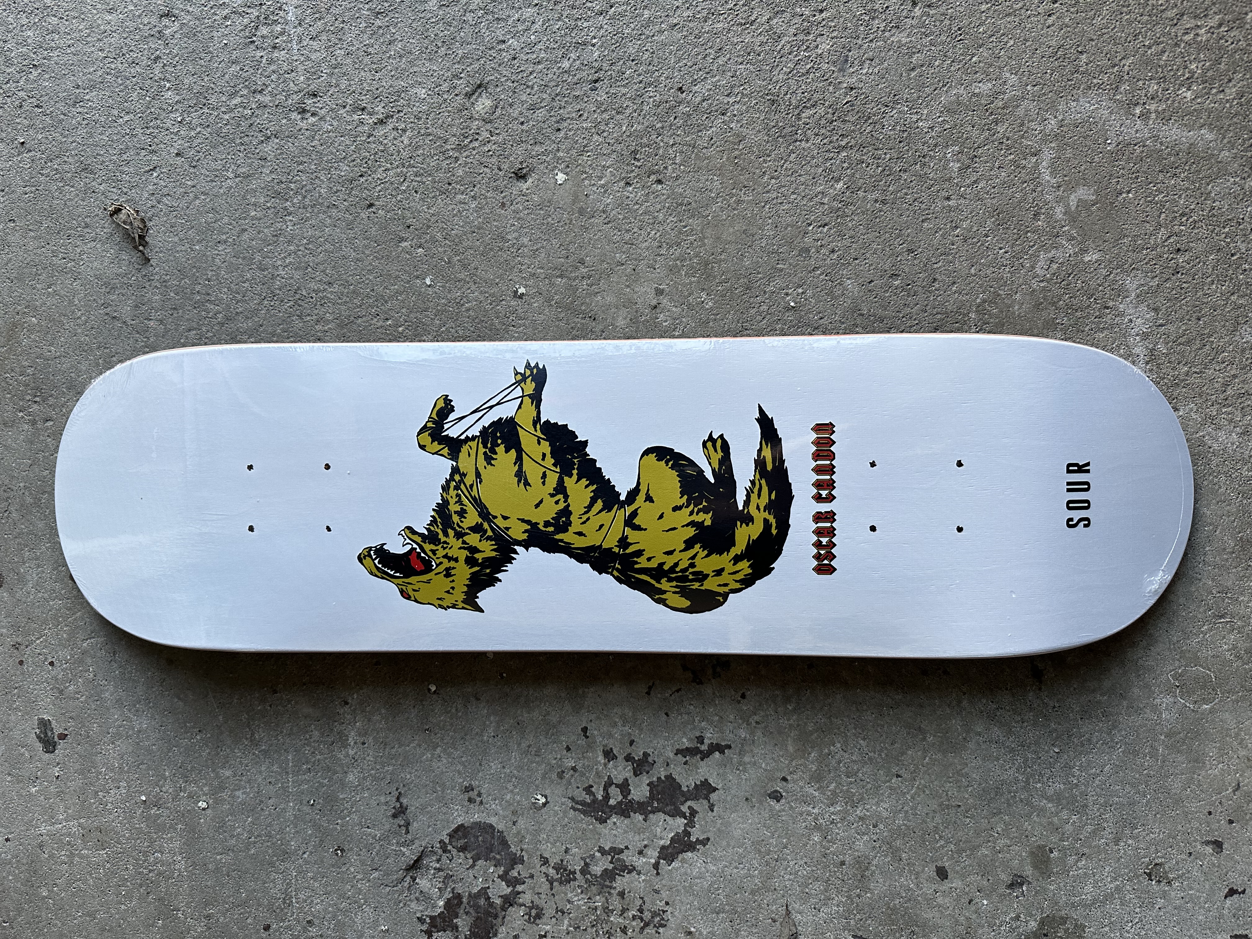 Sour Solution Skateboards Oscar Candon Wolf Skateboard Deck 8.375"