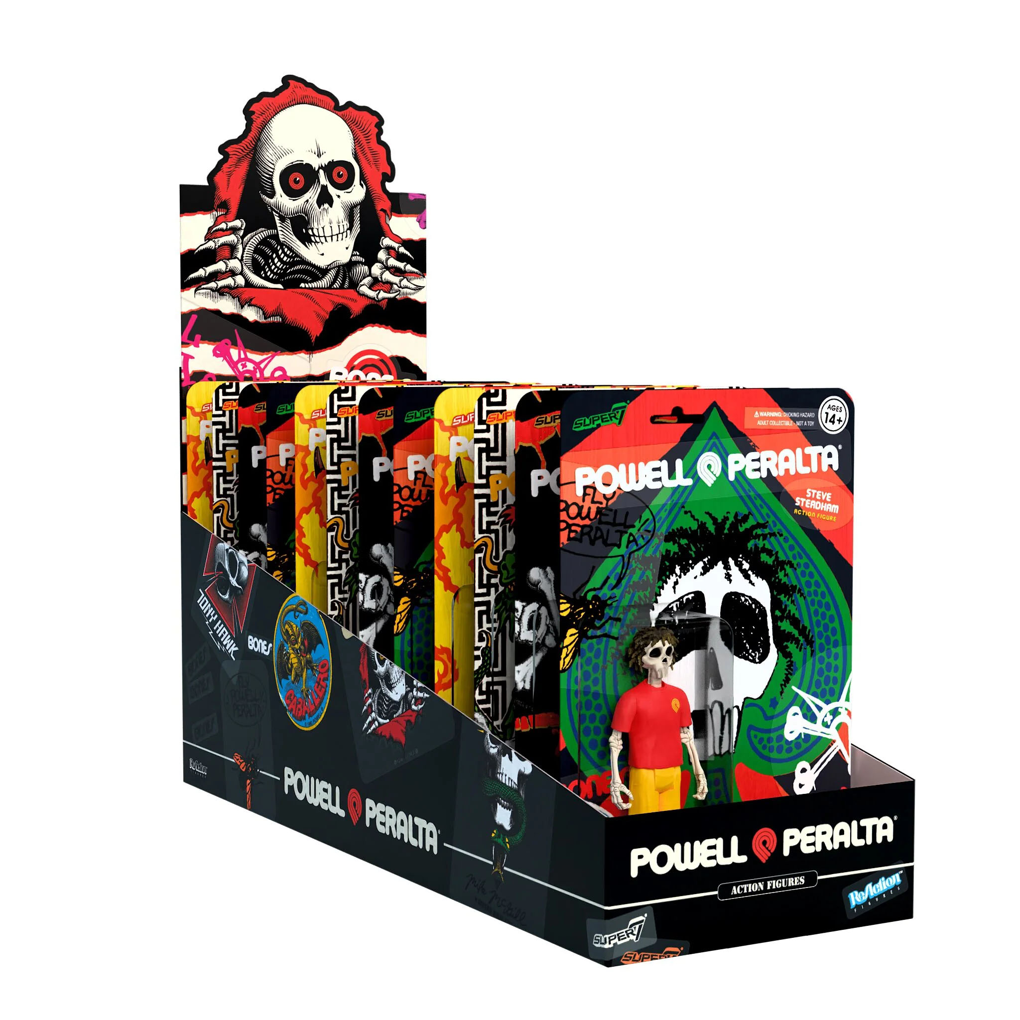 super7 Powell Peralta フィギュア 3体セット Powell Peralta Super 7 Collabo Action Figure Steve Steadham