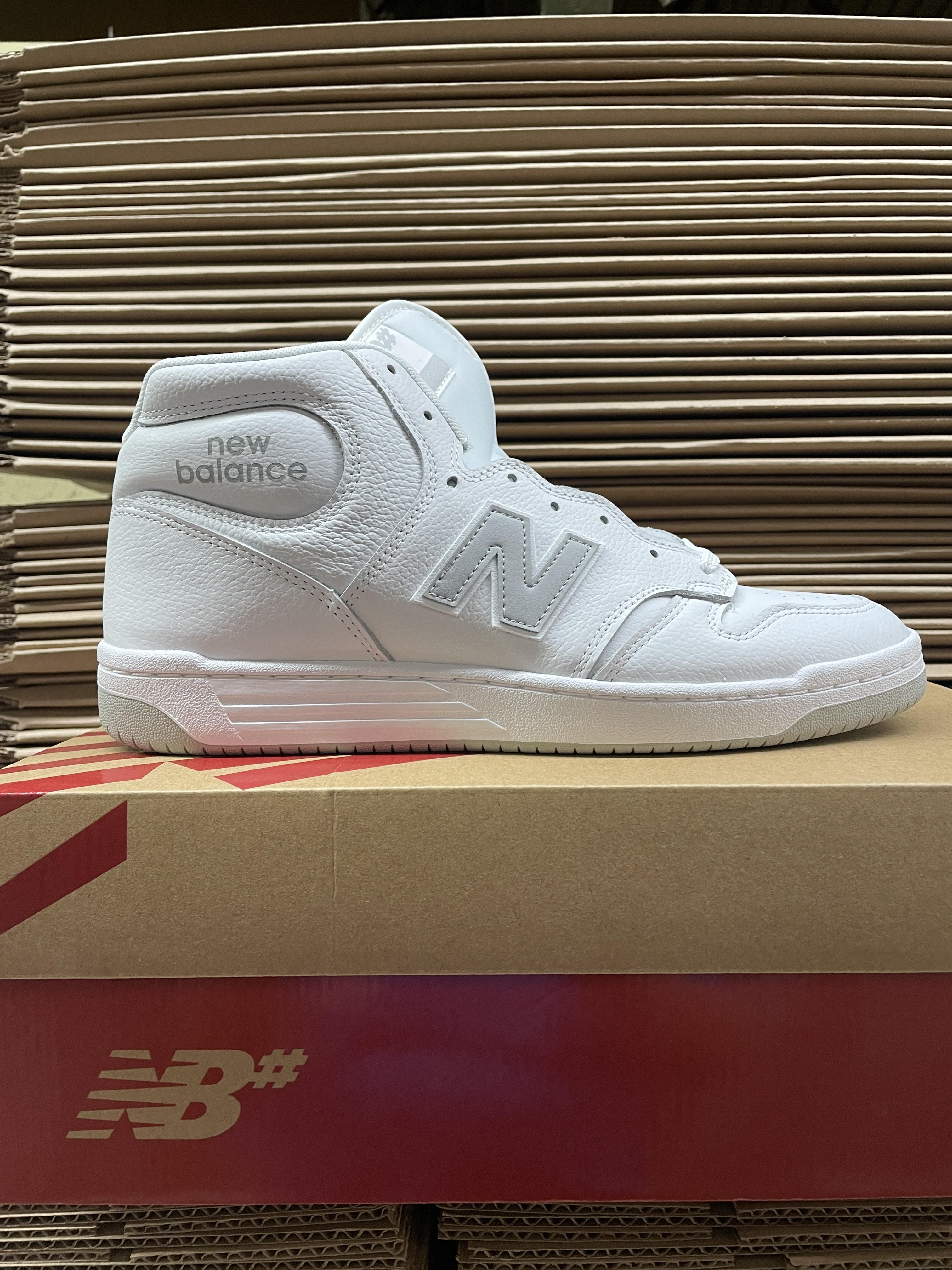 New Balance Numeric 480 High White with Red FREE USA