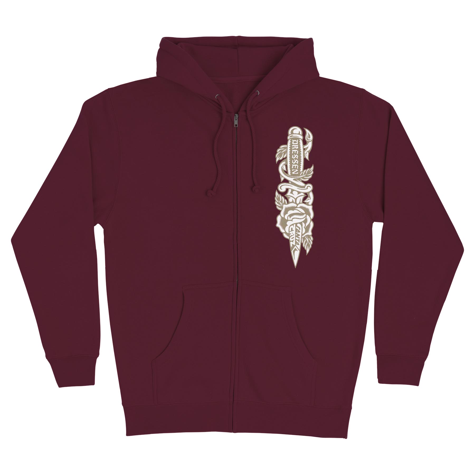 ★SANTA CRUZ Dressen Rose Dagger Opus Zip Hoodie 関税込★ daggerhood1__03758.1727896098.