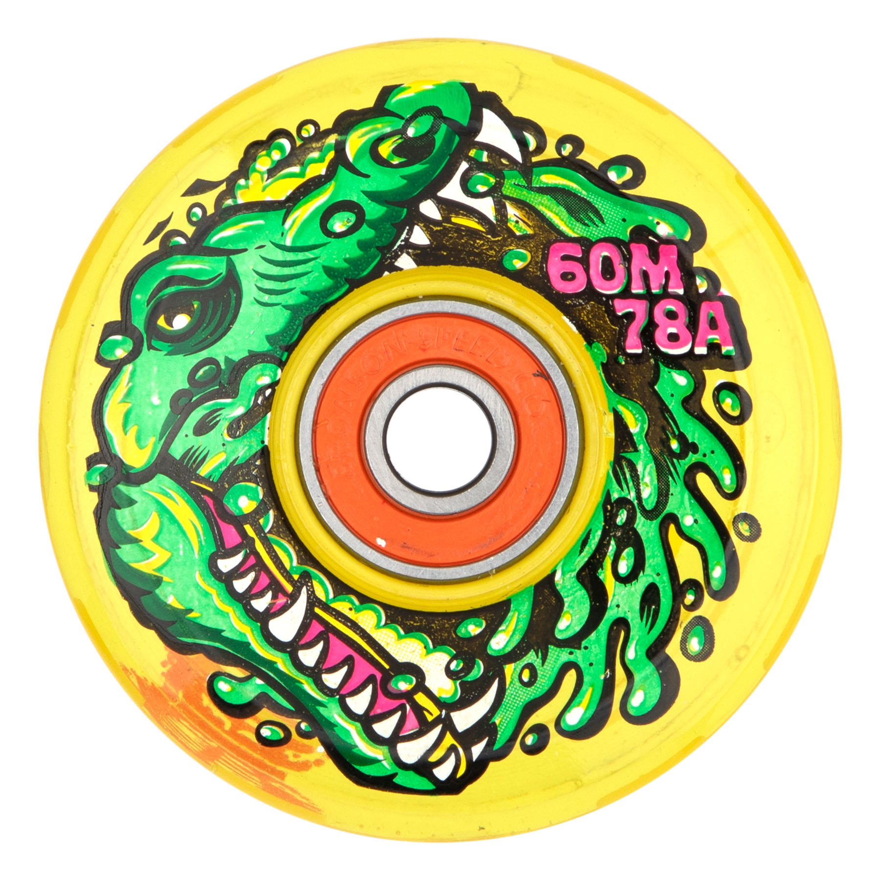 60mm Gator Swamp Spew Light Ups OG Slime Yellow 78a Slime