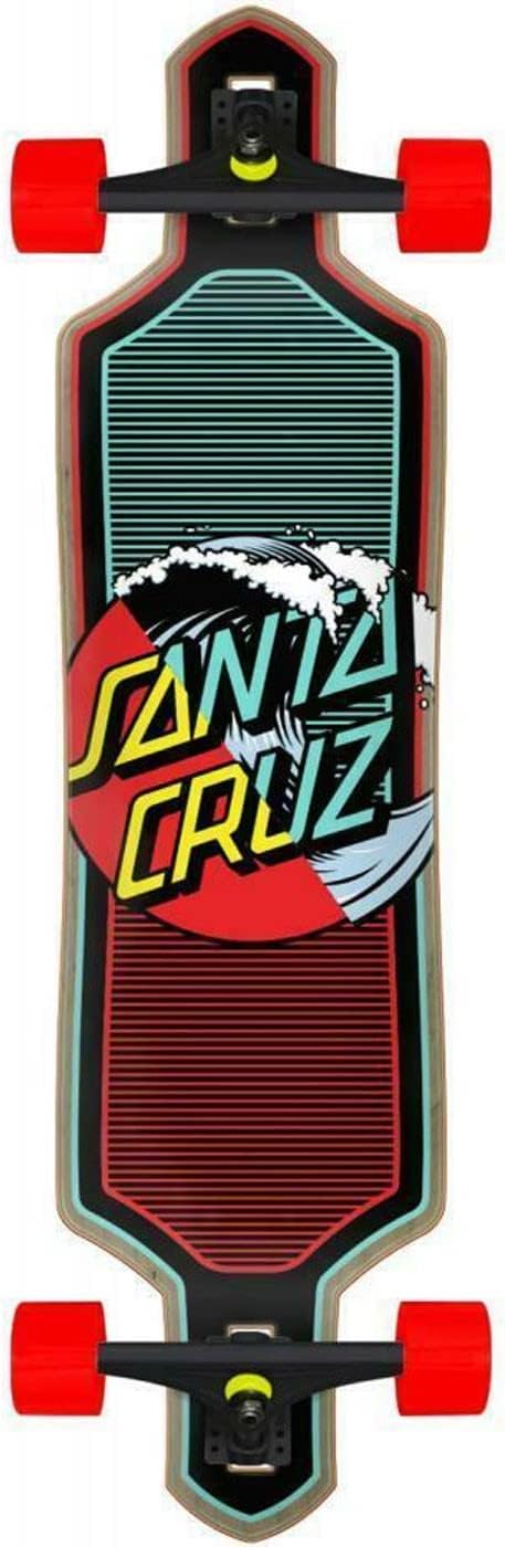 Santa Cruz Wave Dot Splice Drop Thru Complete Longboard 9