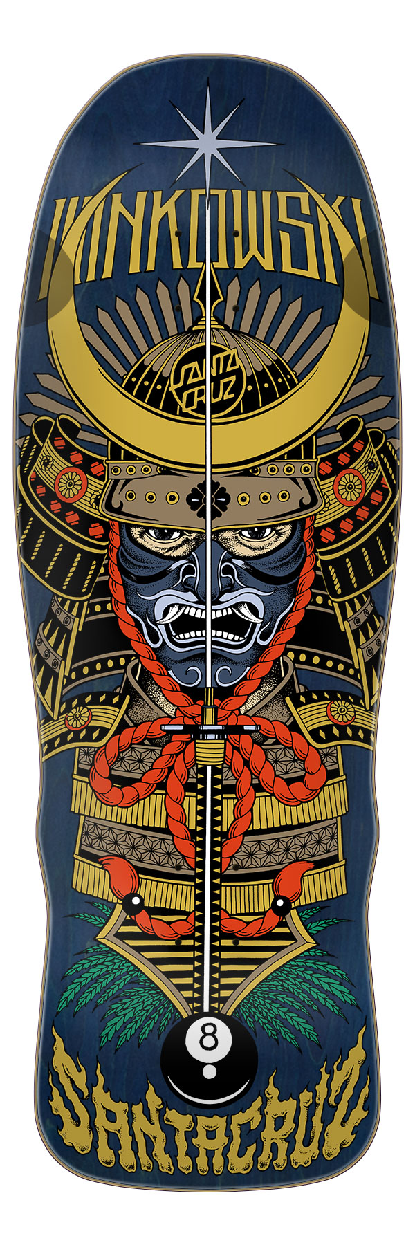 Santa Cruz 武士グラフィック WINKOWSKI サムライプロ 10.35in Winkowski Samurai Deck | Shaped Skateboards | Santa Cruz