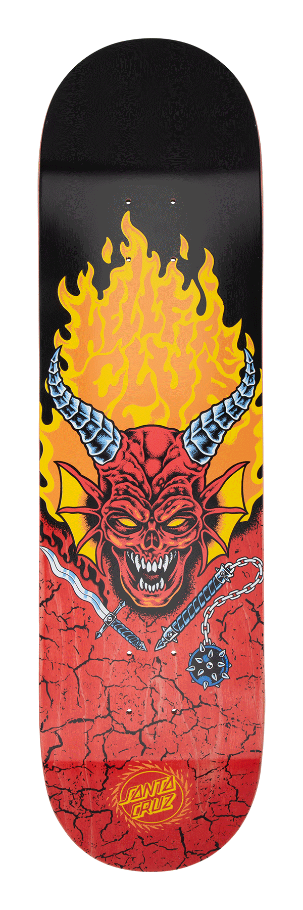 8.25in Stranger Things Hellfire Club Santa Cruz Skateboard Deck