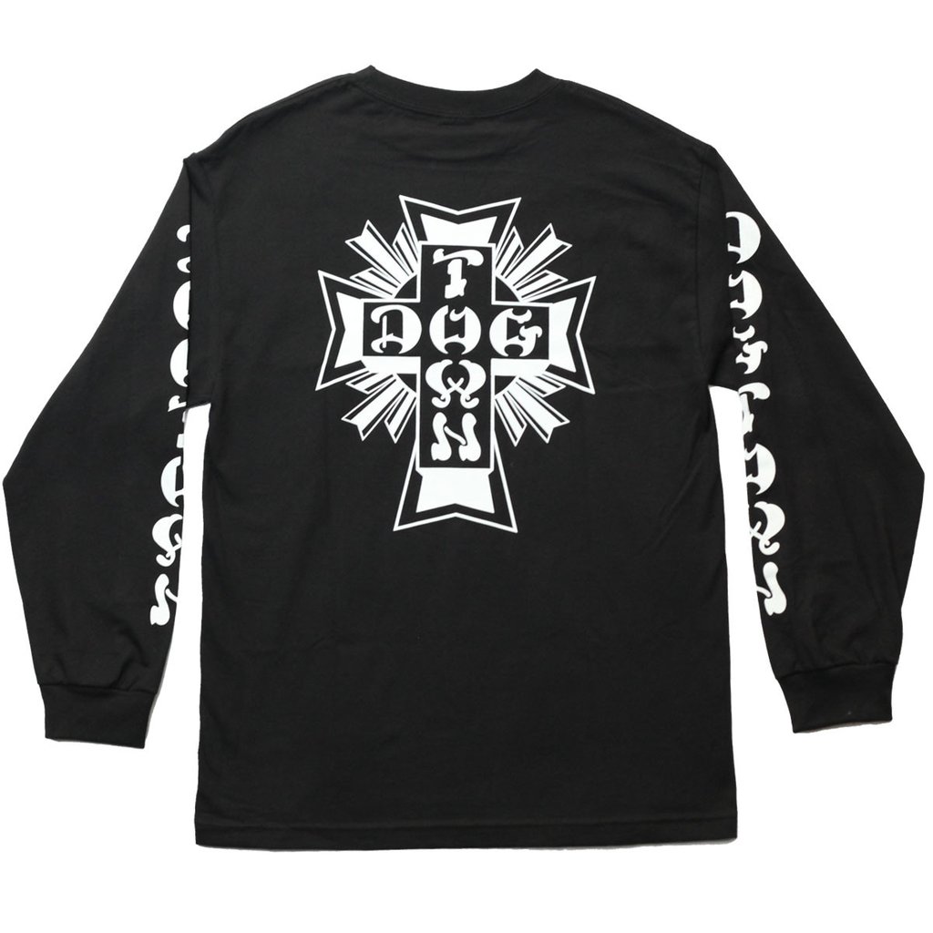 Dogtown Skates Cross Logo Long Sleeve Shirt (Black)