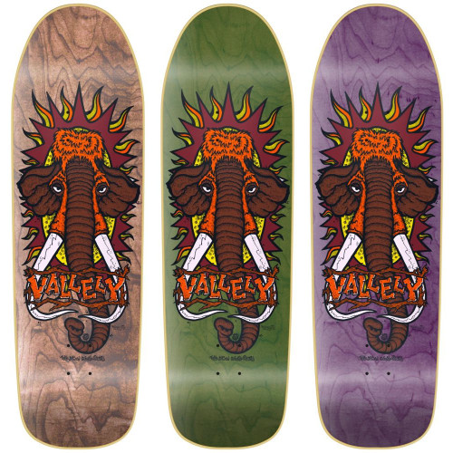 New Deal Re-Issue Skateboard Deck Mike Vallely Mammoth Purple Screen Print
