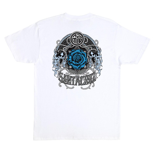 Santa Cruz Dressen Rose Crew One T-Shirt (White)