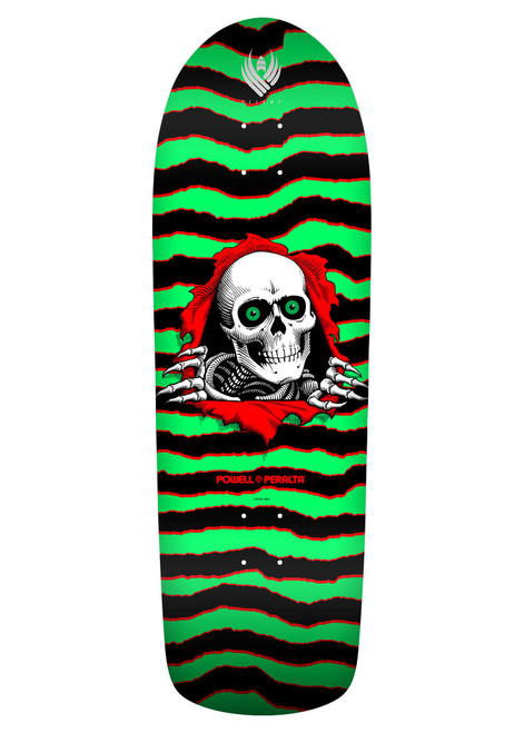Powell Peralta Old School Flight Ripper Reissue Skateboard Deck 9.7 Green