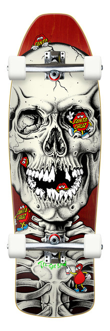 10.32in Dot Dudes Santa Cruz Shaped Skate Cruiser