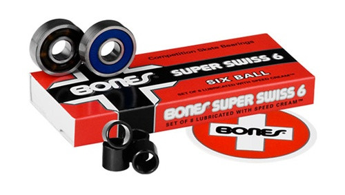 本物ですボーンズベアリングBONES SUPER SWISS 6SIX BALL BONES ベアリング SUPER SWISS 6BALL 【スーパースイス 6ボール