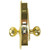 Marks New Yorker 7NY10D/3 Polished Brass Left Hand Office Vestibule Mortise Lock Set