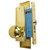 Marks New Yorker 7NY10D/3 Polished Brass Right Hand Office Vestibule Mortise Lock Set
