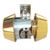 Medeco 11-0102-605 Bright Brass Double Cylinder Deadbolt Key On Both Sides 2-3/8" Backset 00 Keyway HIGH SECURITY