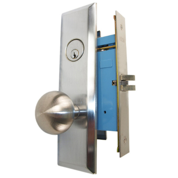 Marks New Yorker 7NY10DW/26D Satin Chrome Left Hand Vestibule Mortise Lock Set