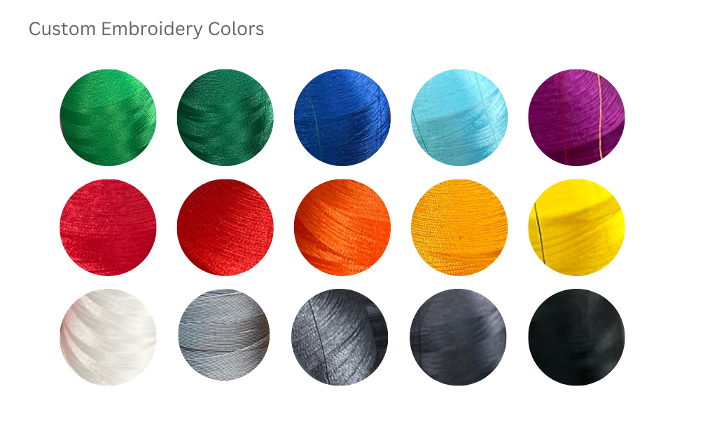 Paleta de colores para bordados personalizados de Knoedler