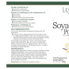 Chocolate Flavour Vegan Soya Protein Powder with Vitamins & Minerals (640g). Label.