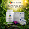 Body and Mind Genoma Nutritionals™ Prostate Support Pack: 1 x Body and Mind Genoma Nutritionals™ Prostate fluente™ (60 Vegan Capsules) and 1 x Prima Home Prostate Test Kit. PERSONALISED BY SCIENCE. POWERED BY NATURE!™