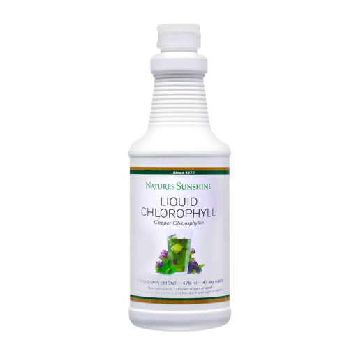 Nature's Sunshine Products Liquid Chlorophyll (476ml). Bottle.