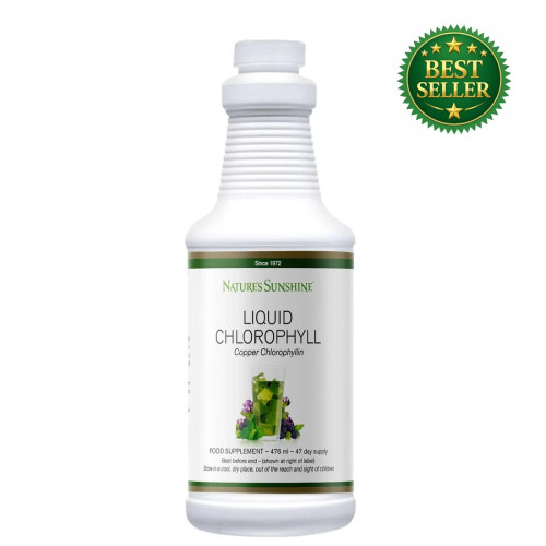 Nature's Sunshine Products Liquid Chlorophyll (476ml). Bottle.