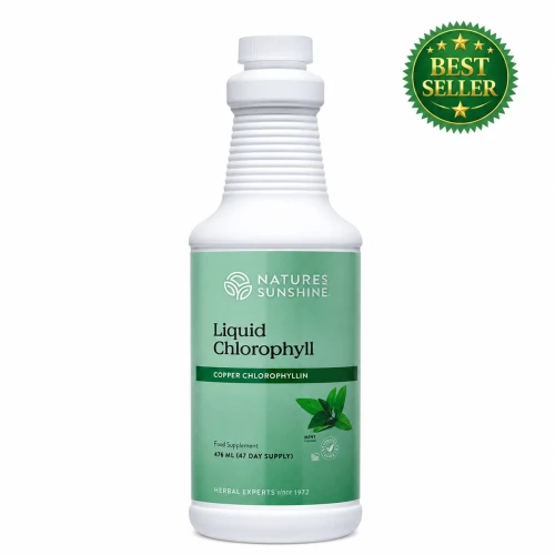 Nature's Sunshine Products Liquid Chlorophyll (476ml). Bottle.