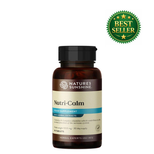 Nature's Sunshine Nutri-Calm (90 Vegan Tablets). Bottle.