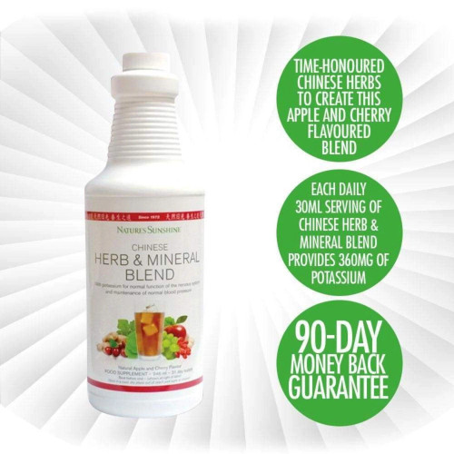 Nature's Sunshine Products Chinese Herb and Mineral Blend- Vegan (946ml). 90 Day Money Back Guarantee.