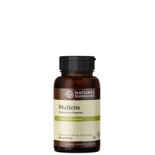 Nature's Sunshine Products Mullein (100 Capsules). Bottle.